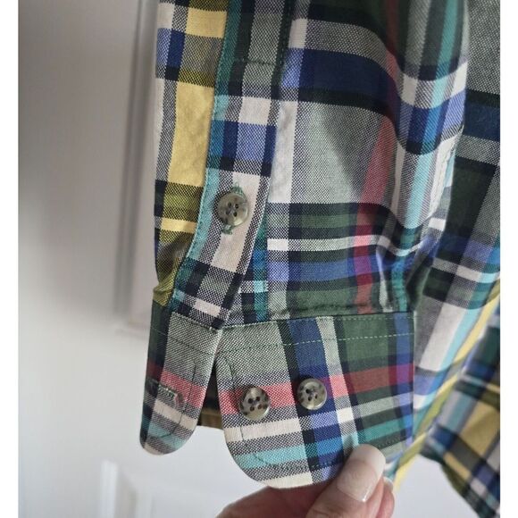 VTG Wrangler Twenty X Plaid Long Sleeve Button Down Shirt Men's Size M/L SPRING - Picture 5 of 11